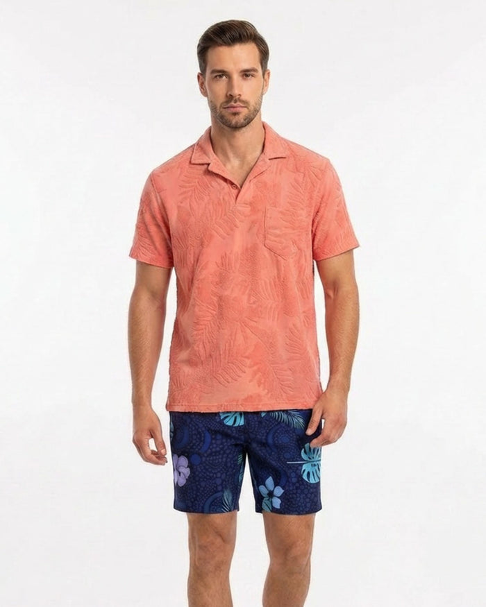 JOHNNY FARM FLORAL TERRY CORAL