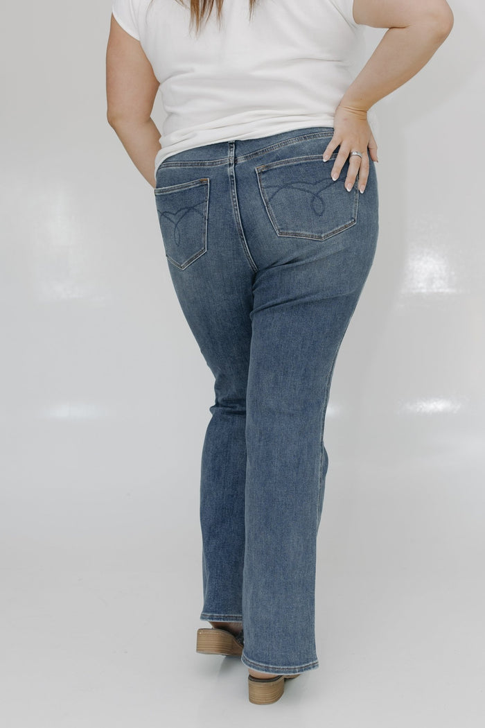 JUDY BLUE TUMMY CONTROL MEDIUM WASH BOOTCUT JEANS IN TALL - Love Marlow