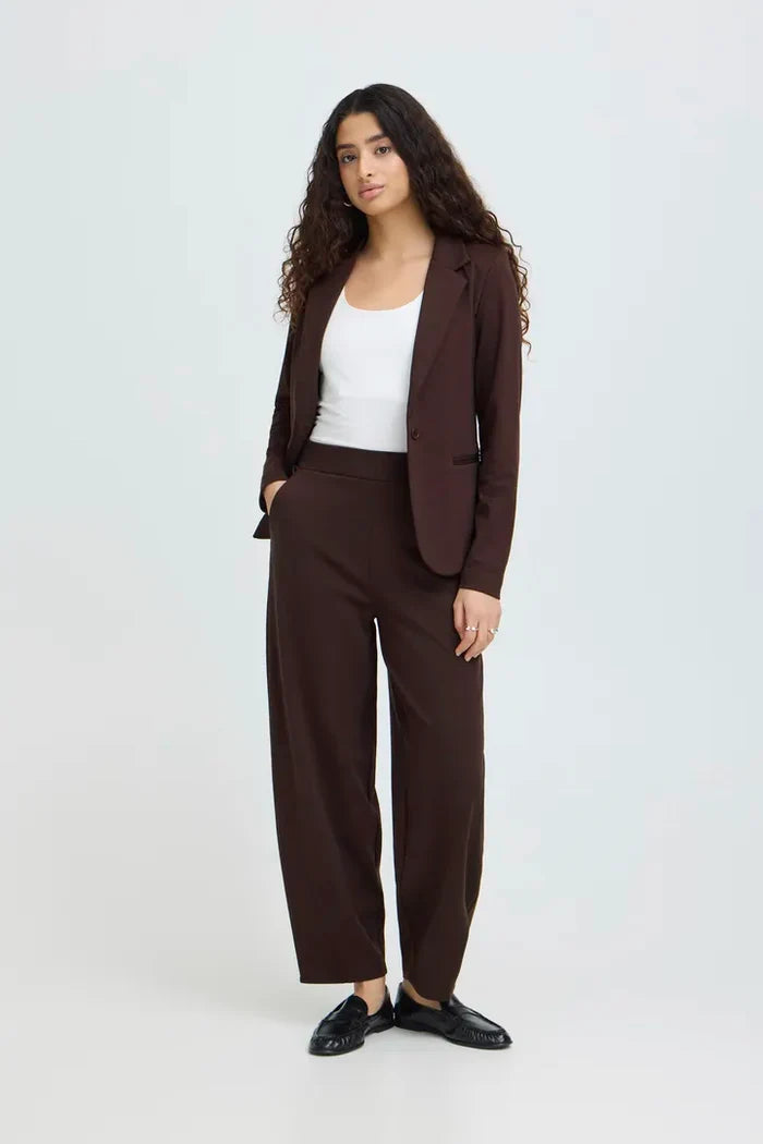 Kate Barrel Leg Pants (Chocolate Torte)