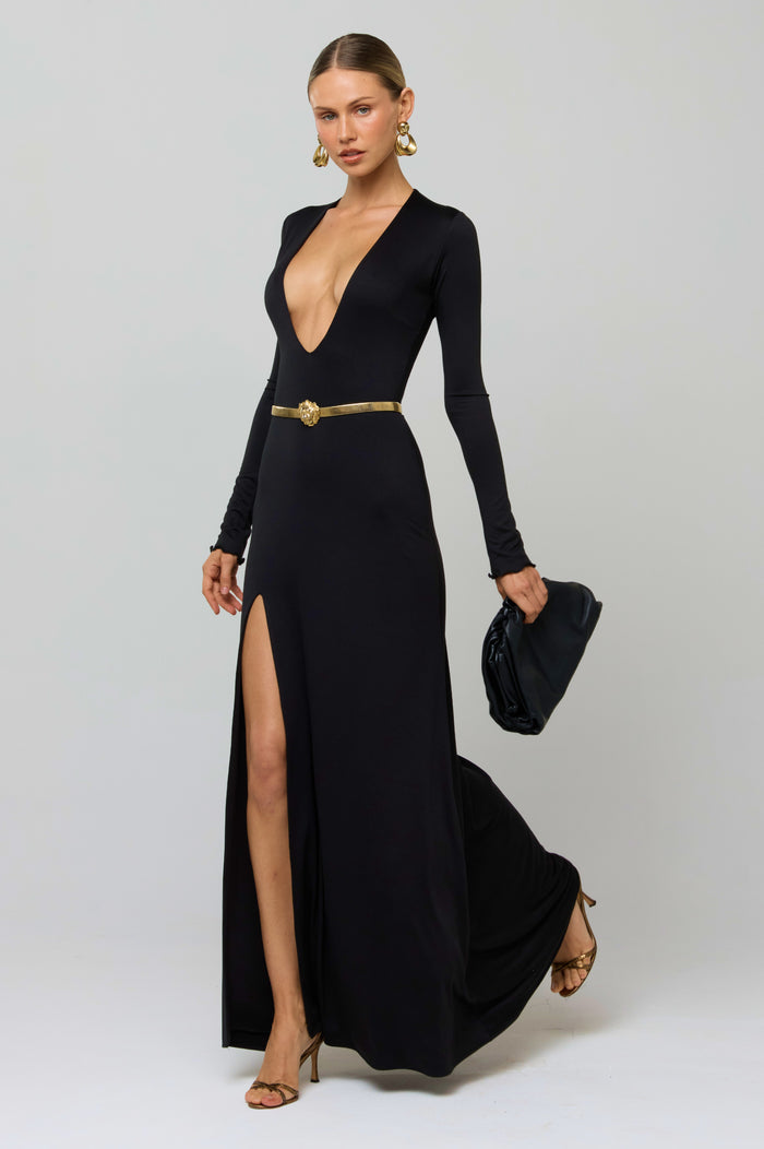 Kate Dress in Black Knit