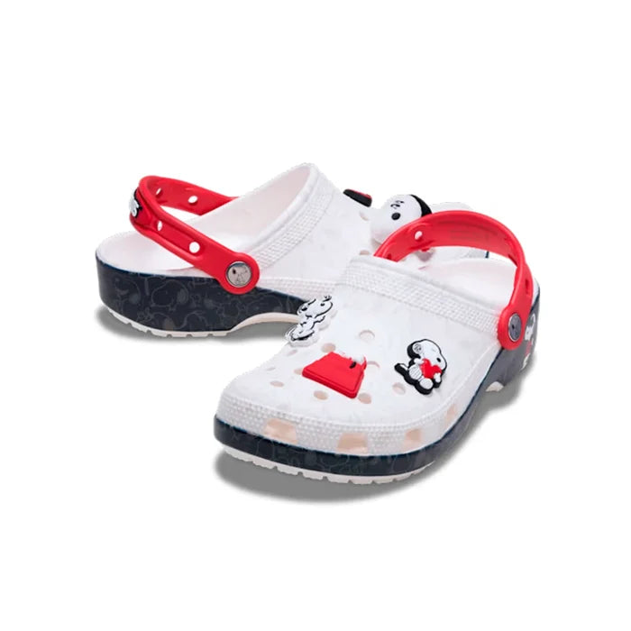 Kids Peanuts Classic Clog 'White Red'