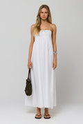 Kira Dress in White Eyelet