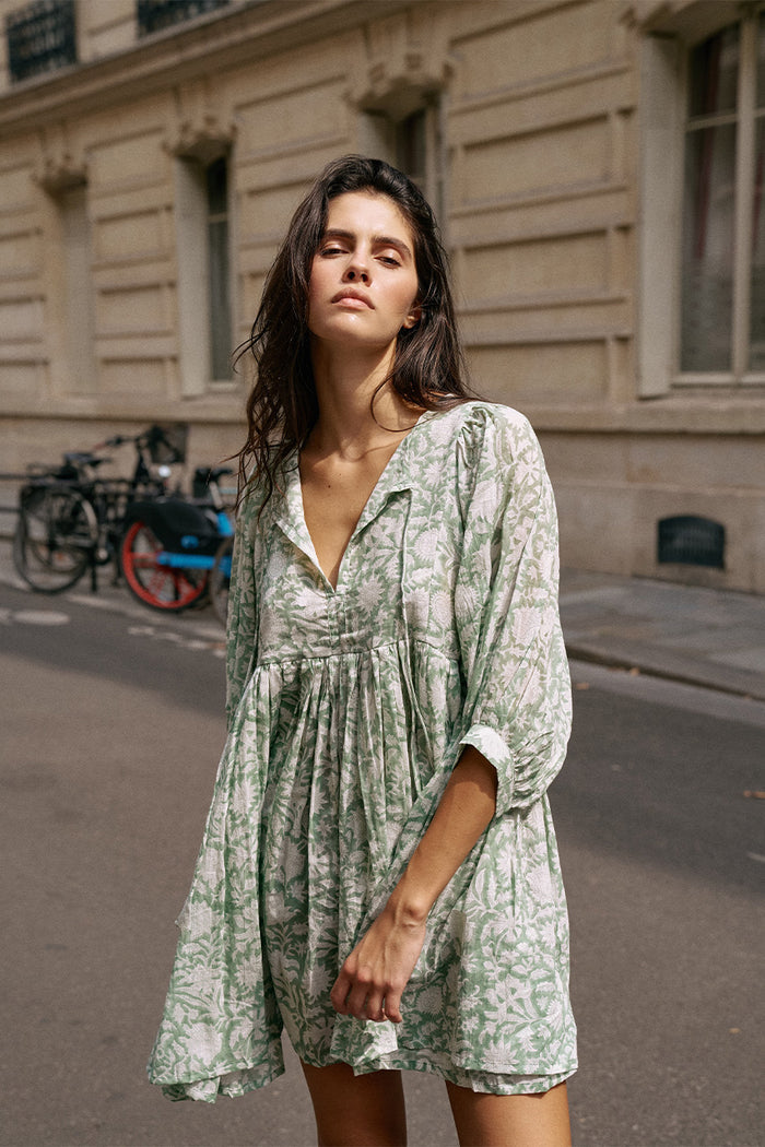 Kyra Mini Dress ~ Jade