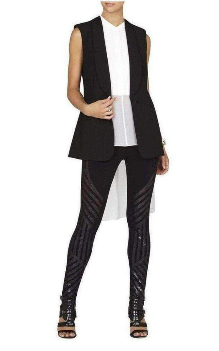 BCBGMAXAZRIA Lacie Linear Motif Sequin Legging - Runway Catalog
