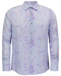 LAURENT MARAKESH PAISLEY HELIO MENS LINEN PRINTED SHIRT