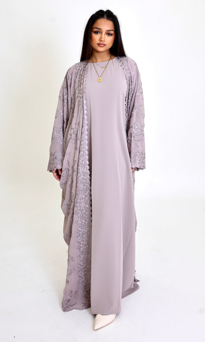 Layali Embroidered Abaya Set
