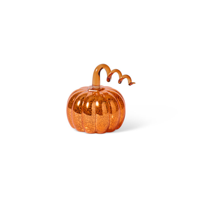 Light-Up Glass Pumpkin, Small