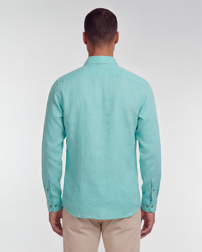 LIONEL LINEN SHIRT - SPEARMINT