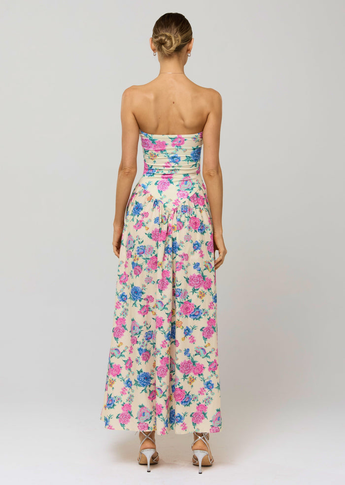 This is an image of Mackenzie Dress in Rosewood - RESA featuring a model wearing the dress