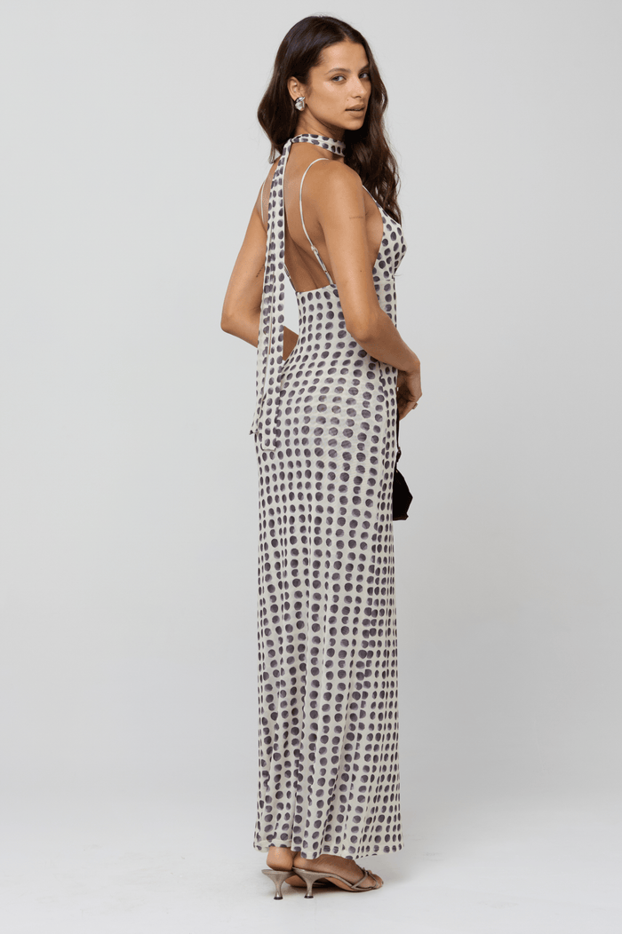 This is an image of Madeline Dress in Eclipse - RESA featuring a model wearing the dress