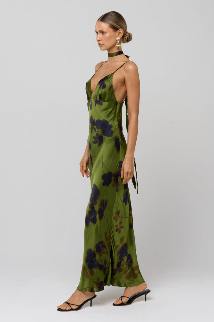 Madeline Dress in Evergreen