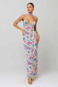 This is an image of Madeline Dress in Rosewood - RESA featuring a model wearing the dress
