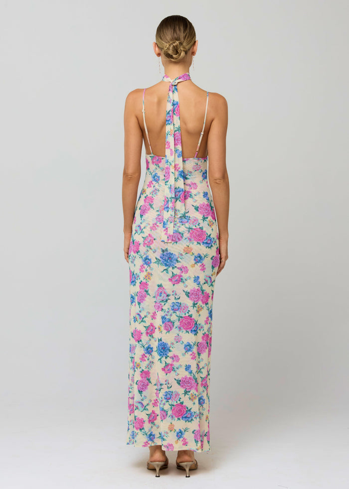 This is an image of Madeline Dress in Rosewood - RESA featuring a model wearing the dress