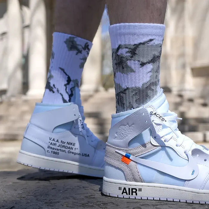 Marble Socks 'White Carrara'