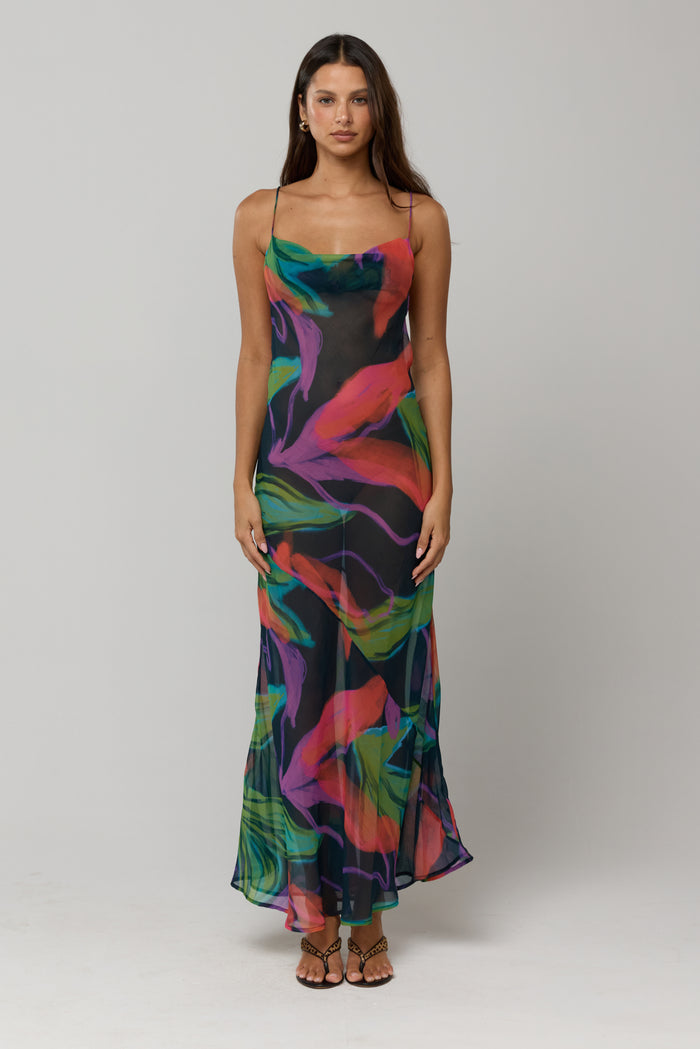Margot in Chiffon Mai Tai