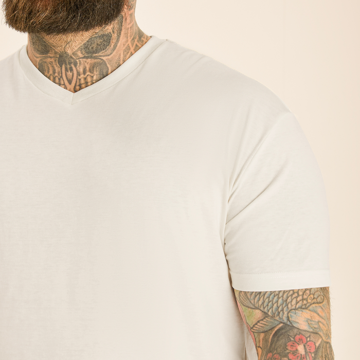 Marshmallow V-Neck T-Shirt
