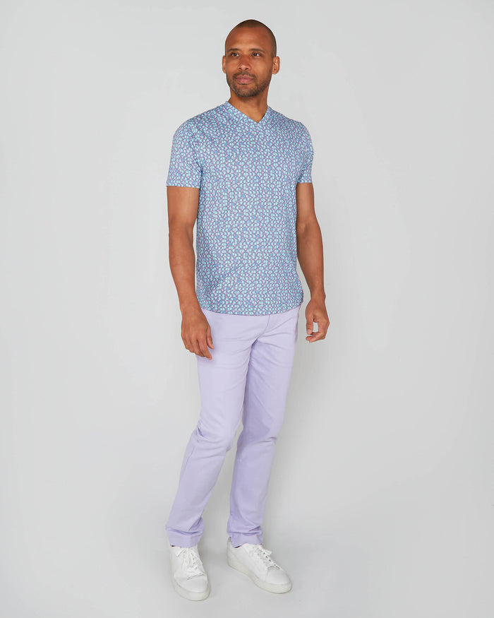 MAZE PETAL TRIO V-NECK TEE -SPEARMINT