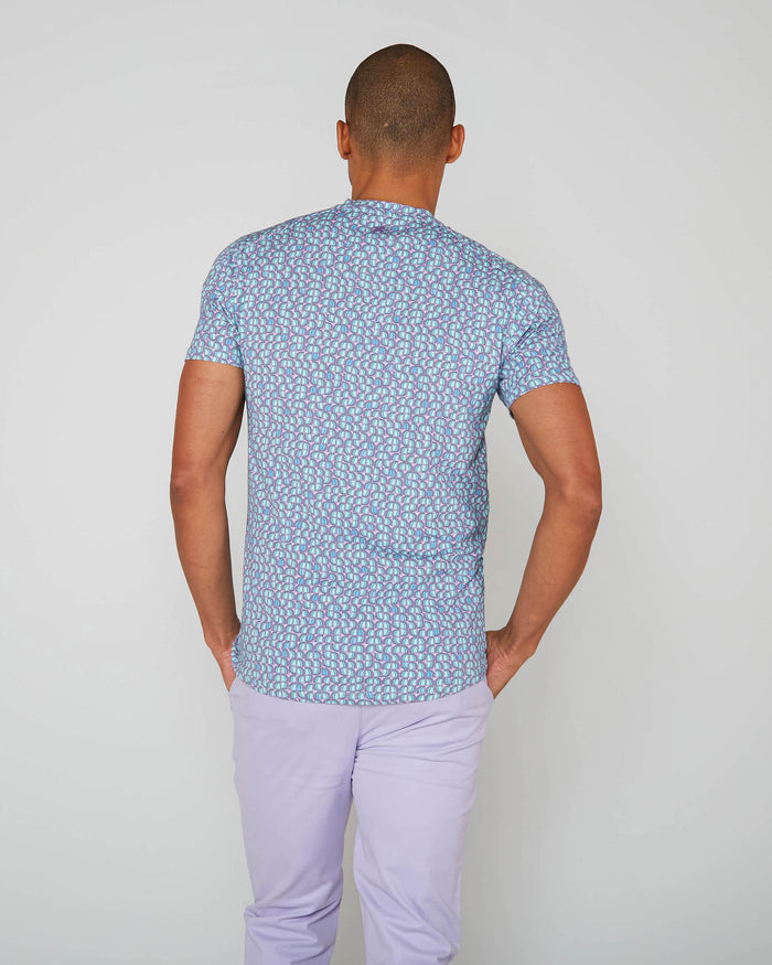 MAZE PETAL TRIO V-NECK TEE -SPEARMINT