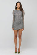 This is an image of Mia Mini Dress in Flores - RESA featuring a model wearing the dress