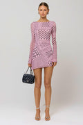 This is an image of Mia Mini Dress in Lauper - RESA featuring a model wearing the dress