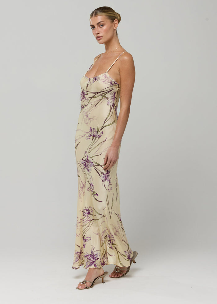 This is an image of Micah Dress in Fern - RESA featuring a model wearing the dress