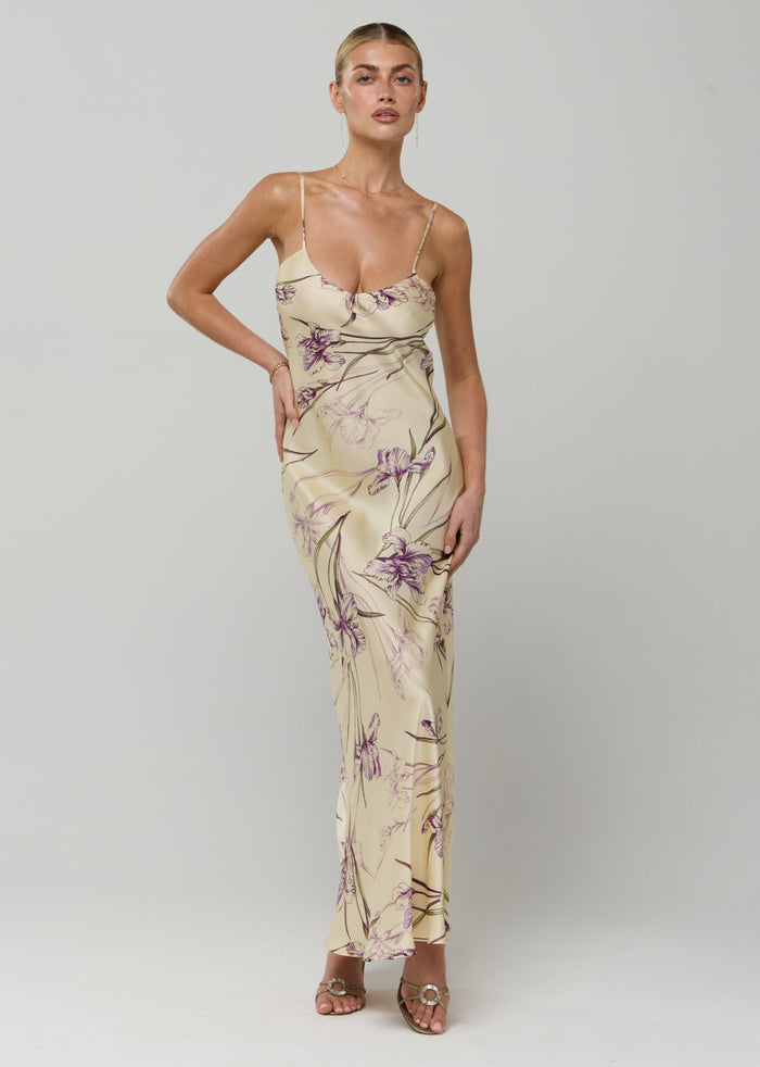 This is an image of Micah Dress in Fern - RESA featuring a model wearing the dress