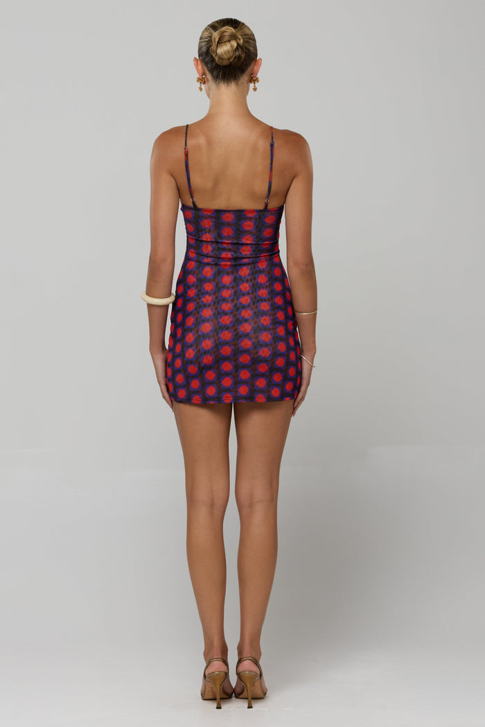 This is an image of Micro Mini dress in Mod - RESA featuring a model wearing the dress