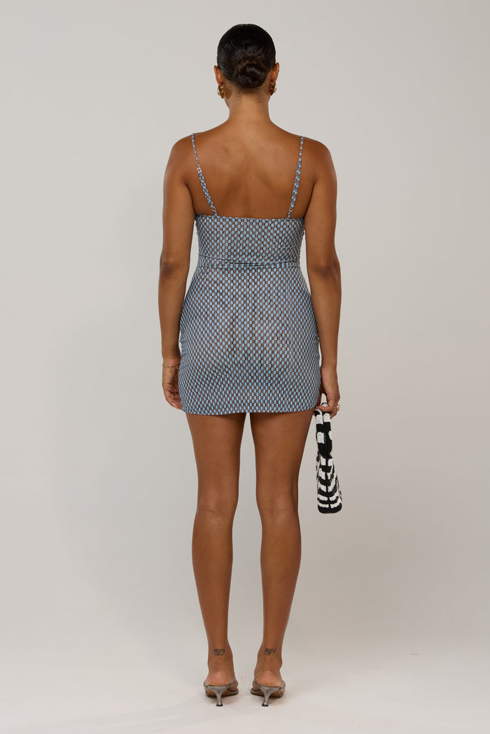 This is an image of Micro Mini in Swell - RESA featuring a model wearing the dress