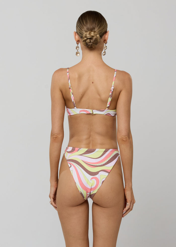 This is an image of Miles Bikini Bottom in Dolce - RESA featuring a model wearing the dress