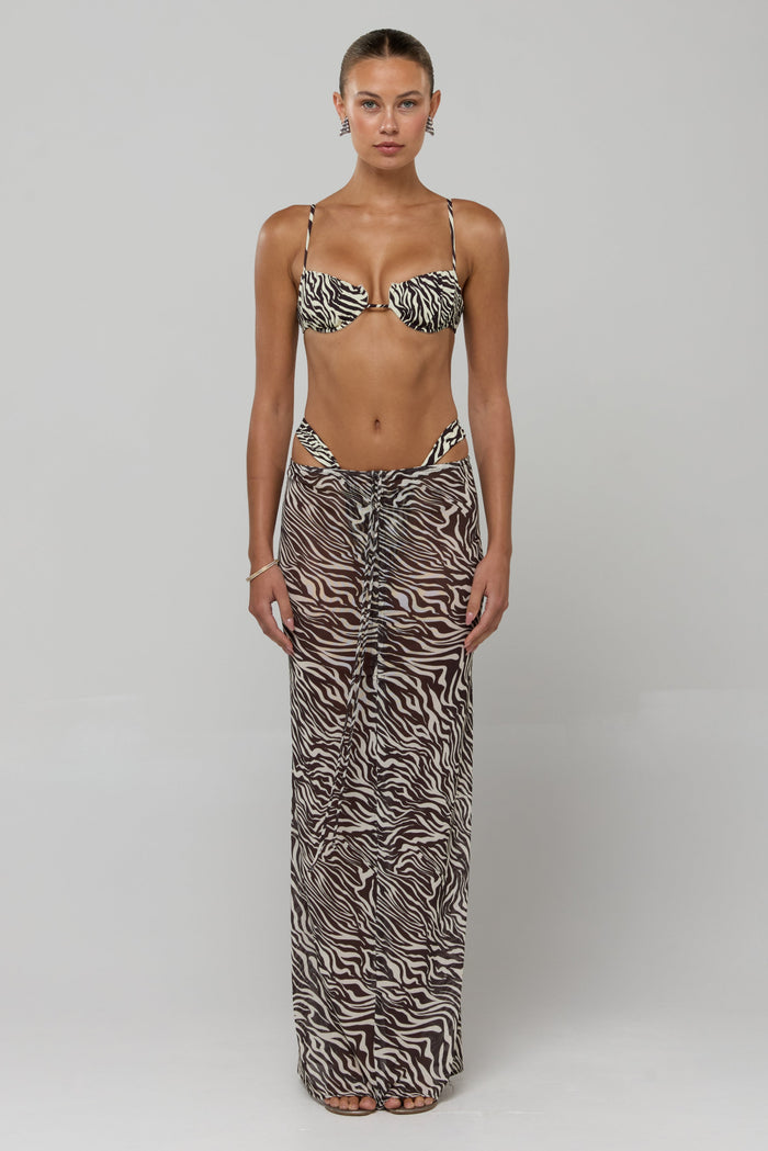 This is an image of Millie Bikini Top in Selva - RESA featuring a model wearing the dress