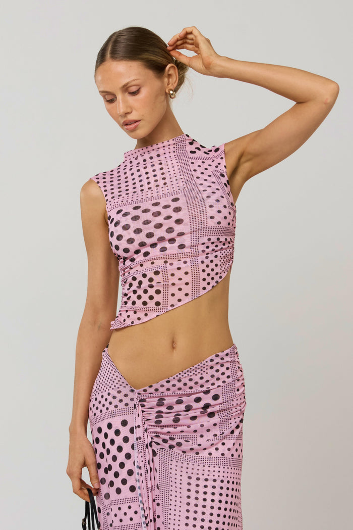 This is an image of Minka Top in Lauper - RESA featuring a model wearing the dress