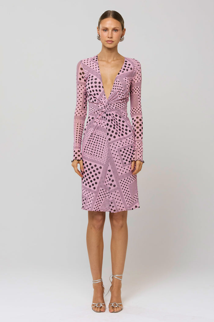 This is an image of Mira Dress in Lauper - RESA featuring a model wearing the dress