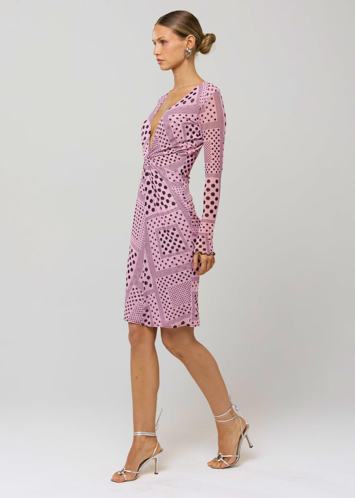 This is an image of Mira Dress in Lauper - RESA featuring a model wearing the dress