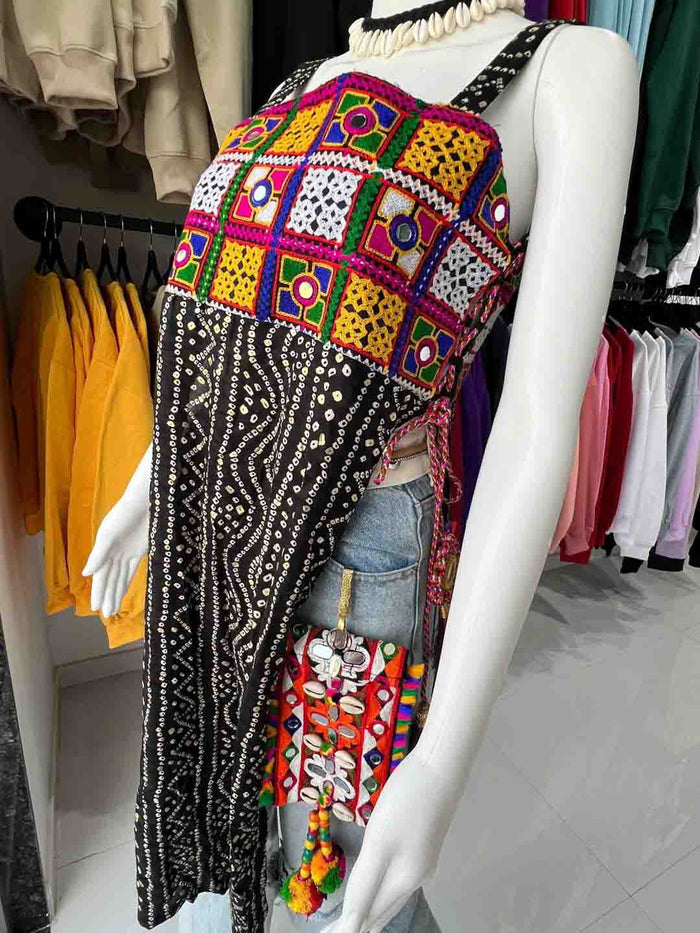 Mirror work waist bag phone cover bag for navratri