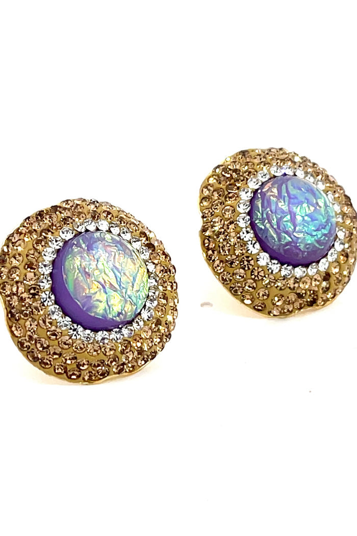 Style the Mixed Cubic Zirconia Crystal Stud Earrings exclusively at Born To Glam