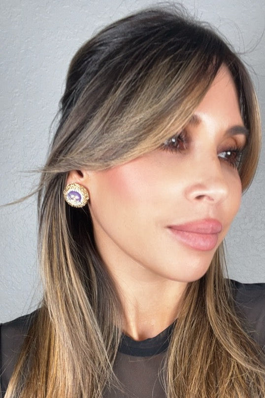 Style the Mixed Cubic Zirconia Crystal Stud Earrings exclusively at Born To Glam