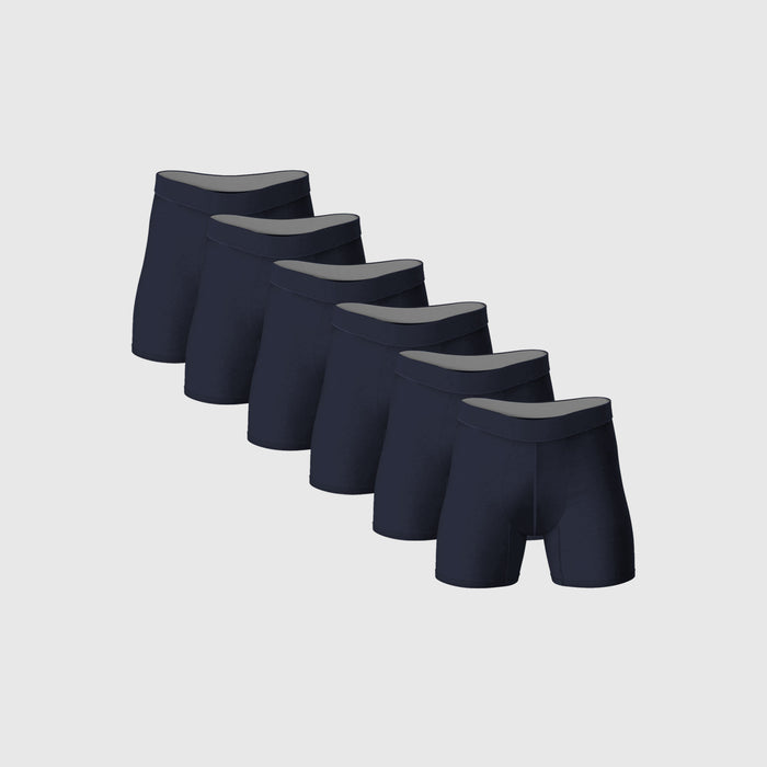 Navy Boxer Briefs 6-Pack