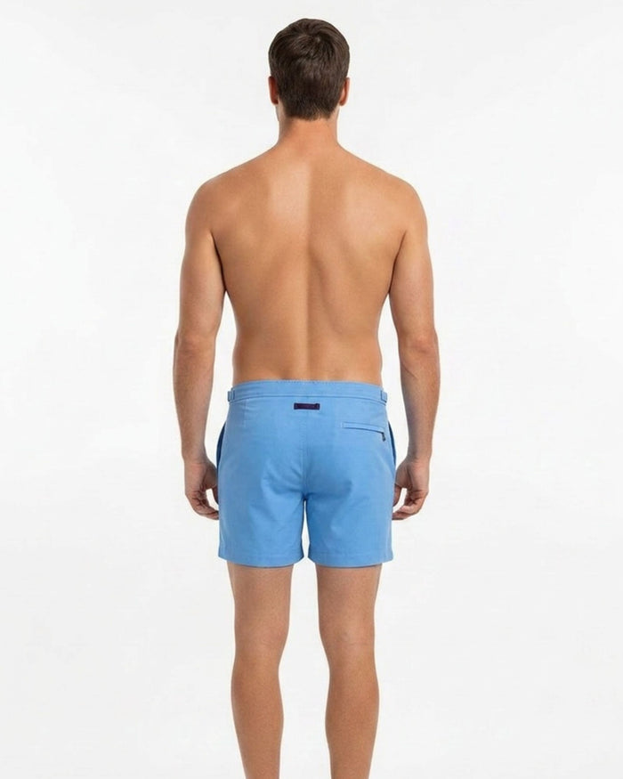 NEPTUNE OXFORD TAILORED SWIM SHORT - BLUE
