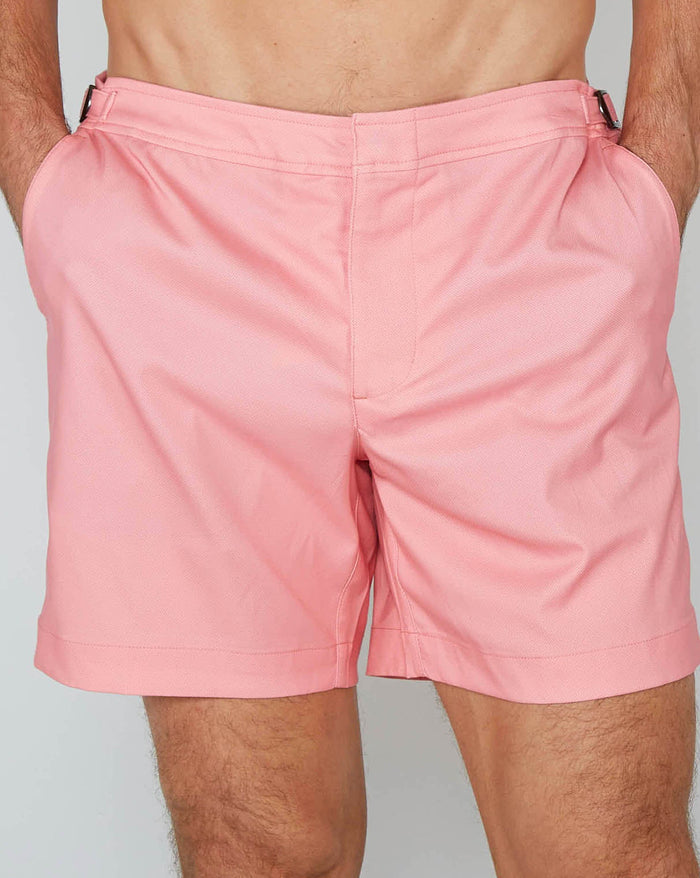 NEPTUNE OXFORD TAILORED SWIM SHORT - FRESH PINK