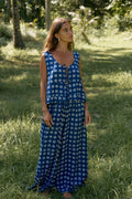 Nisha Tie Top ~ Indigo