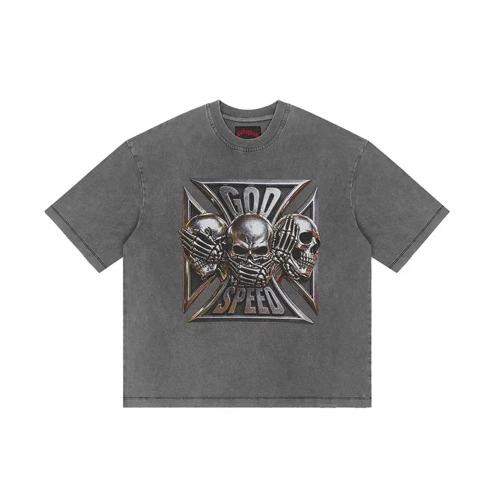Omerta T-Shirt 'Grey Wash'
