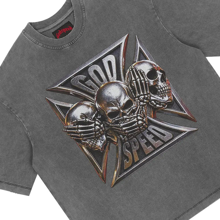 Omerta T-Shirt 'Grey Wash'
