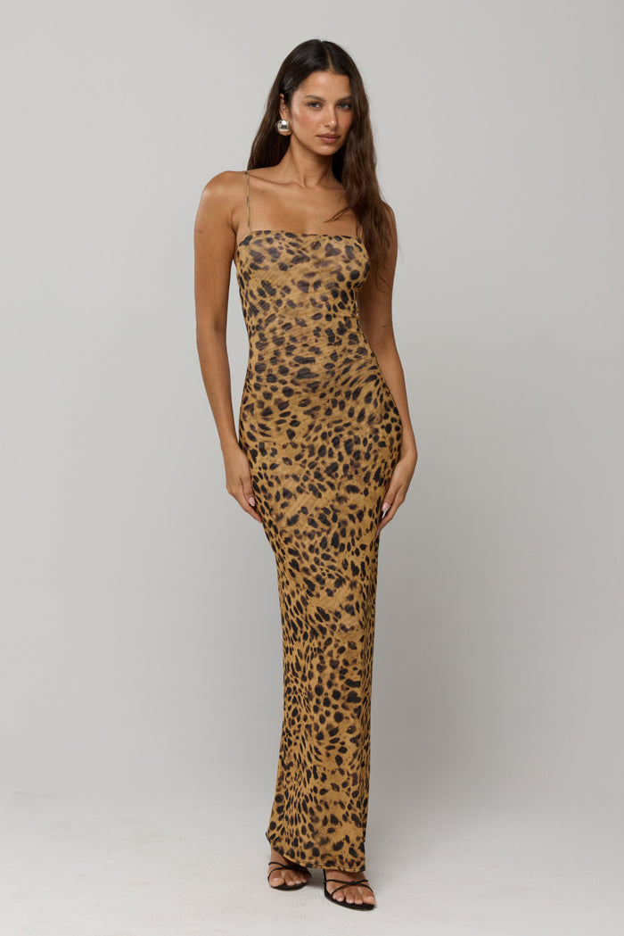 This is an image of Opal maxi in 007 - RESA featuring a model wearing the dress