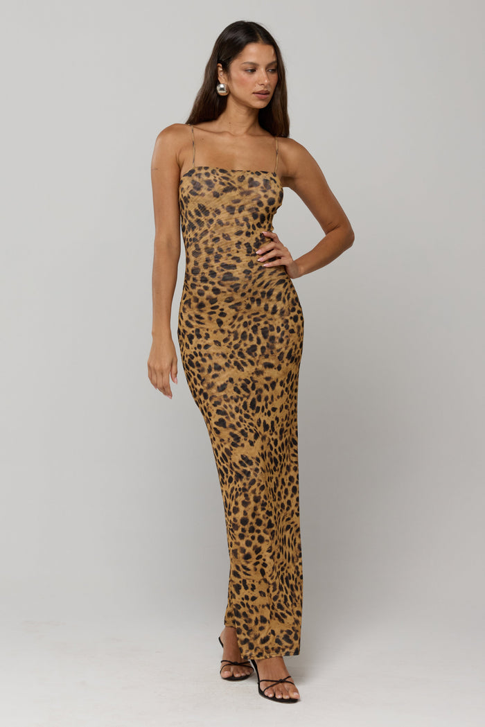 This is an image of Opal maxi in 007 - RESA featuring a model wearing the dress
