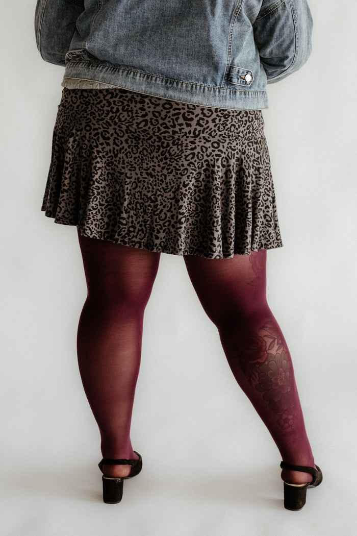 OPAQUE TIGHTS IN SUGAR PLUM - Love Marlow