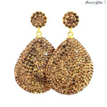Style the Oval Teardrop Crystal 925 Sterling Silver Drop Earring exclusively at Born To Glam