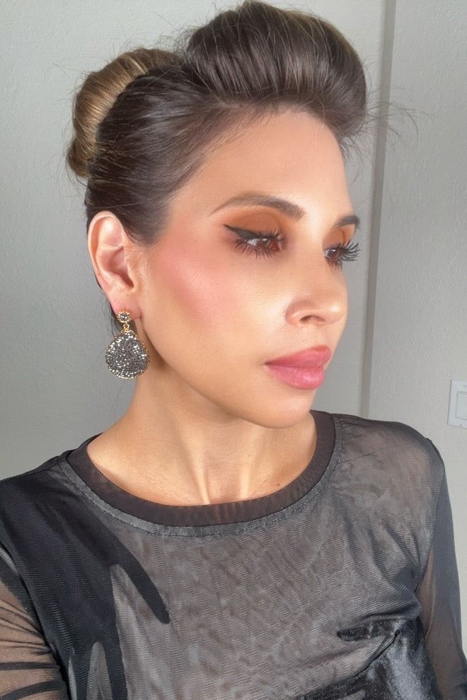 Style the Oval Teardrop Crystal 925 Sterling Silver Drop Earring exclusively at Born To Glam