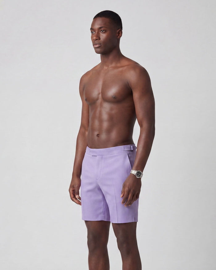 POOL OXFORD SWIM SHORT IN LAVENDER