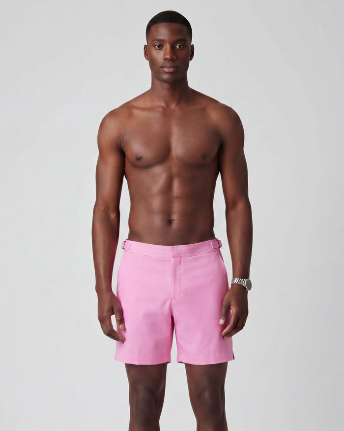 POOL OXFORD SWIM SHORT IN PINK