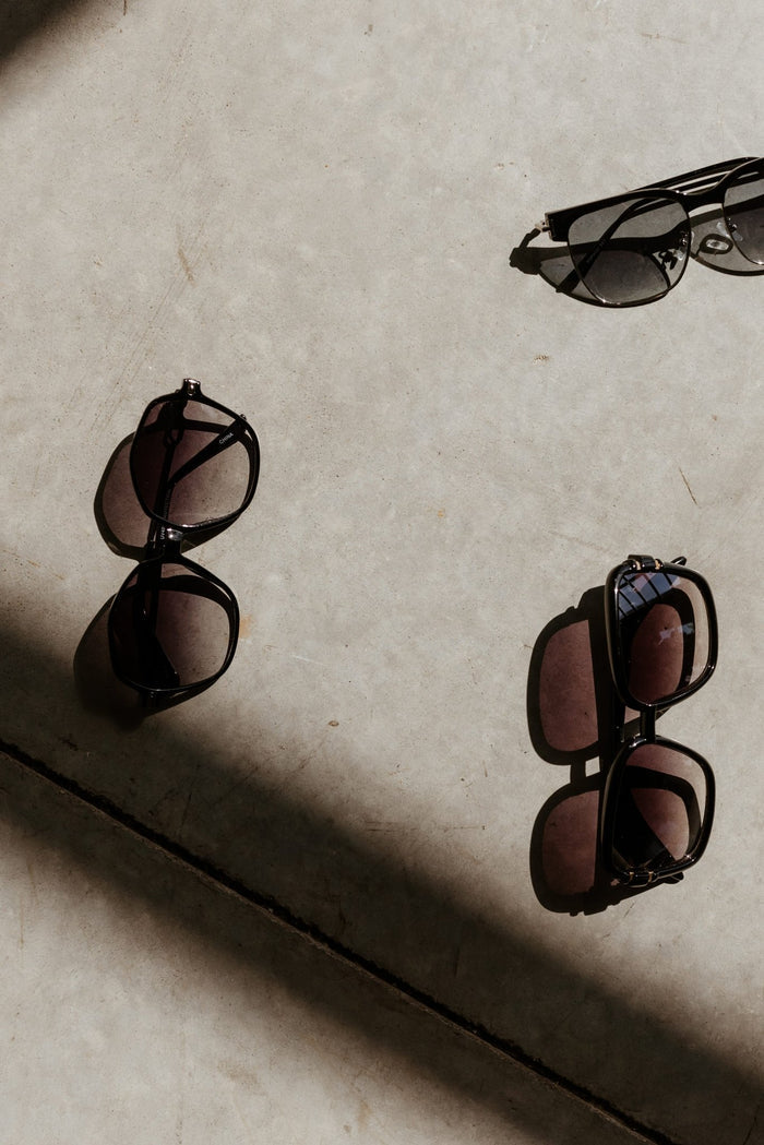PETRA SUNGLASSES IN BLACK FADE AND SILVER - Love Marlow